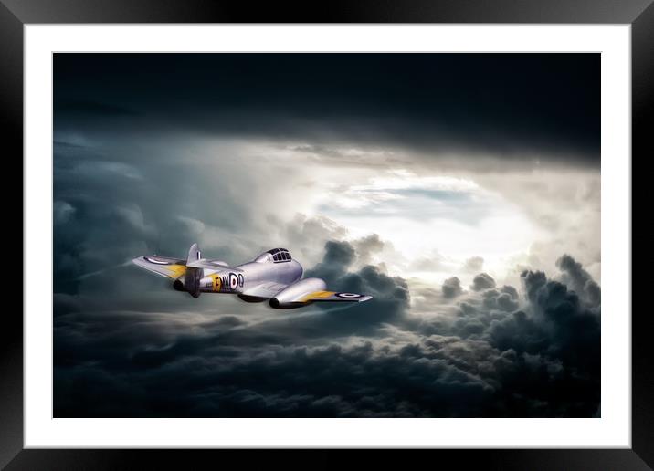 Meteor Jet Age Framed Mounted Print by J Biggadike