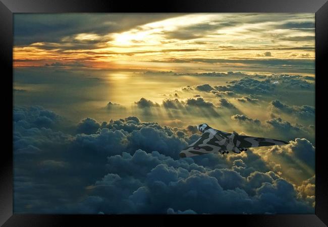 Vulcan Cloudscape Framed Print by J Biggadike