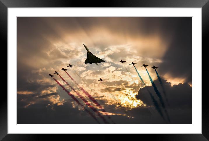 Concorde Arrow pass Framed Mounted Print by J Biggadike