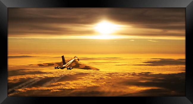 A Vulcan Sunset Framed Print by J Biggadike