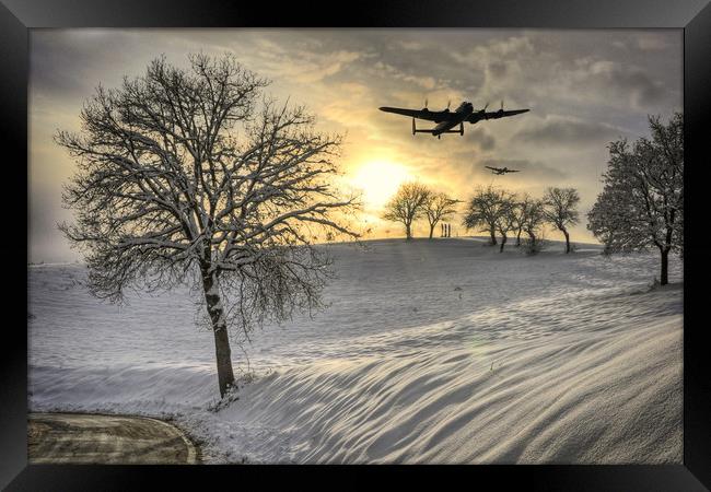 Winter In Bomber Country Framed Print by J Biggadike