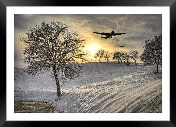 Winter In Bomber Country Framed Mounted Print by J Biggadike