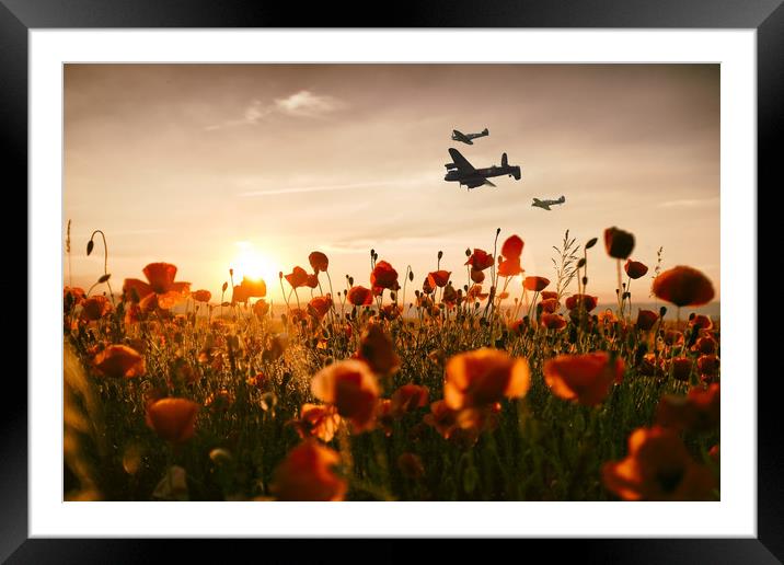 Battle of Britain Boys Framed Mounted Print by J Biggadike