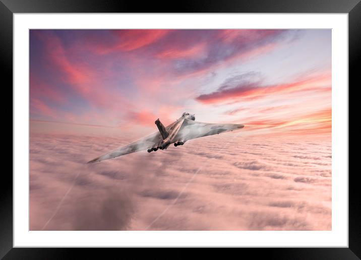 Vulcan Cloud Burst Framed Mounted Print by J Biggadike