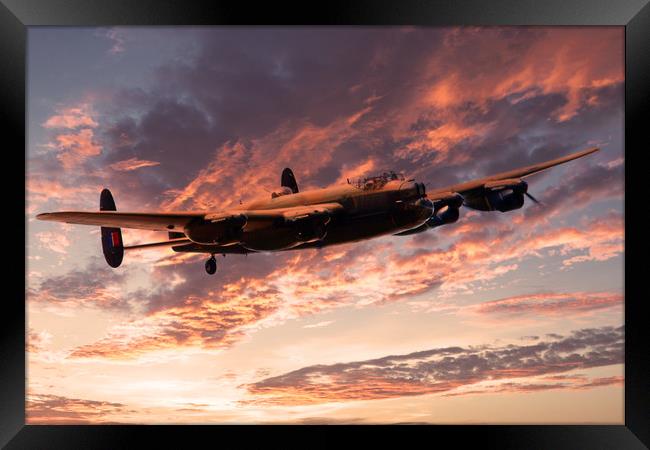 The Avro Lancaster Bomber Framed Print by J Biggadike