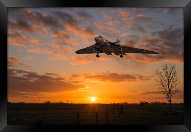 XH558 Comes Home Framed Print by J Biggadike