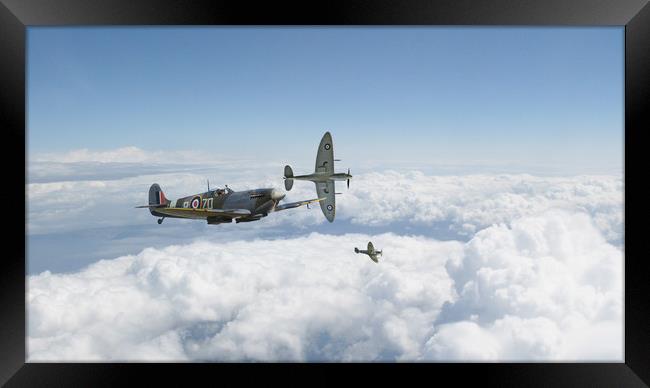 Spitfire Mk IX break Framed Print by J Biggadike