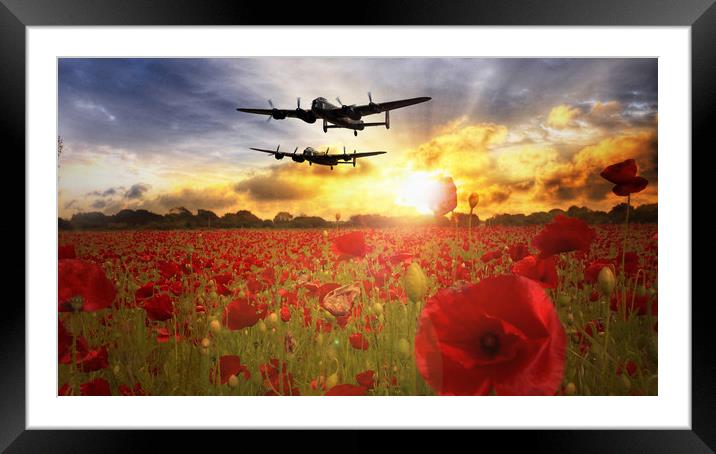 The Lancasters Framed Mounted Print by J Biggadike