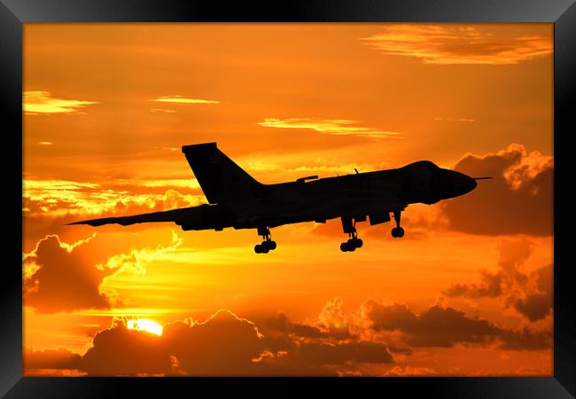 XH558 Silhouette Framed Print by J Biggadike