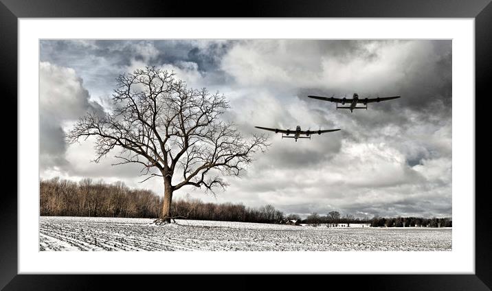 Home Through The Snow Framed Mounted Print by J Biggadike