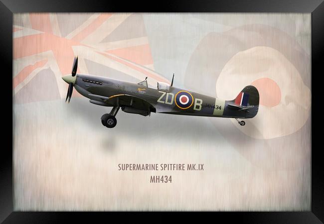 Supermarine Spitfire Mk.IX MH434 Framed Print by J Biggadike