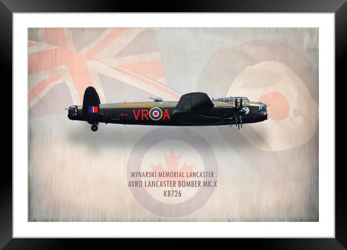 Avro Lancaster Bomber Mk. X KB726 Framed Mounted Print by J Biggadike