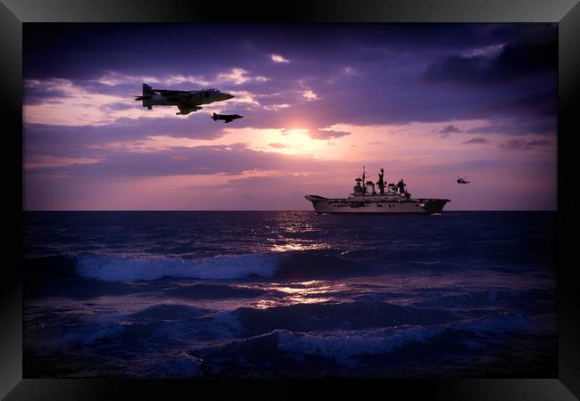 HMS Illustrious (RO6) Framed Print by J Biggadike