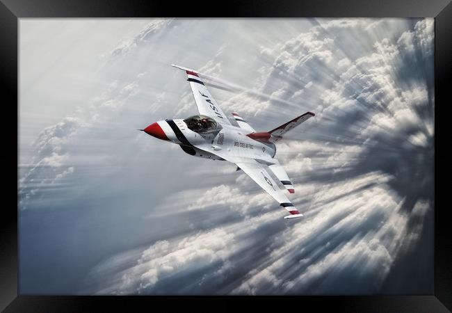 Thunderbird Flight Leader Framed Print by J Biggadike