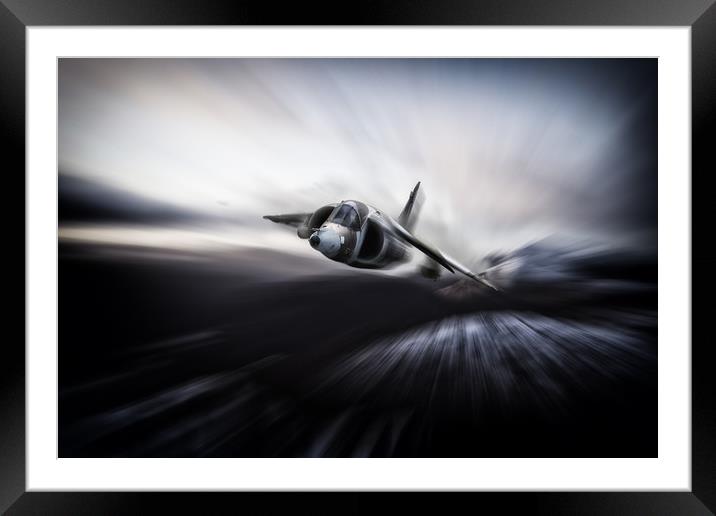 Winter Harrier Framed Mounted Print by J Biggadike