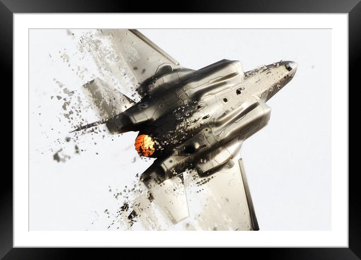 F-35 Shatter Framed Mounted Print by J Biggadike