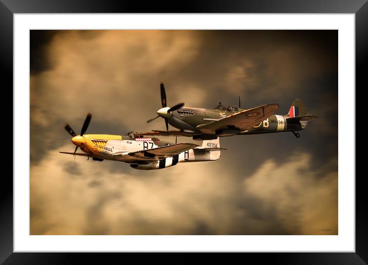 Old Flying Machines Framed Mounted Print by J Biggadike