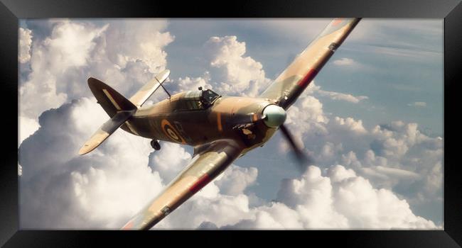 Hurricane On The Wing Framed Print by J Biggadike