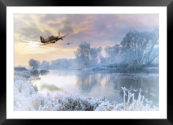 A Cold Cold Morning Framed Mounted Print by J Biggadike