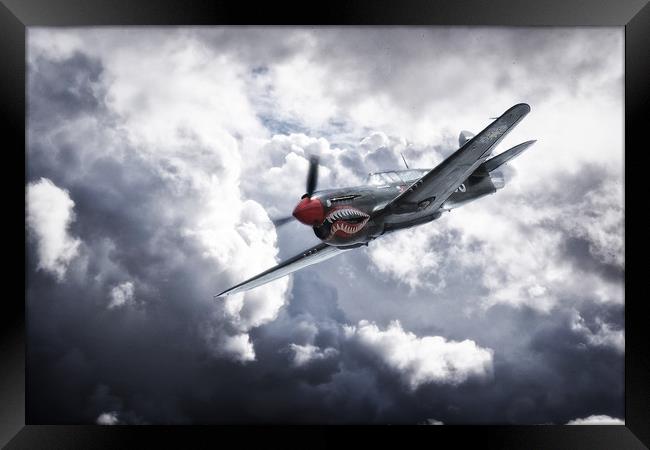 Warhawk Attack Framed Print by J Biggadike