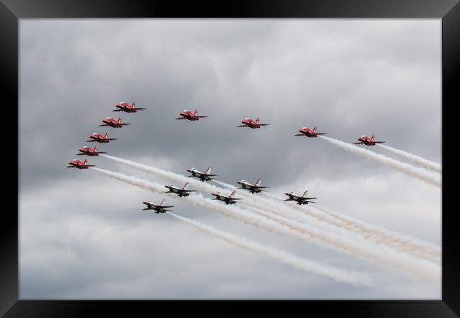 Red Arrows and Thunderbirds Framed Print by J Biggadike