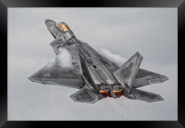 F-22 Raptor  Framed Print by J Biggadike