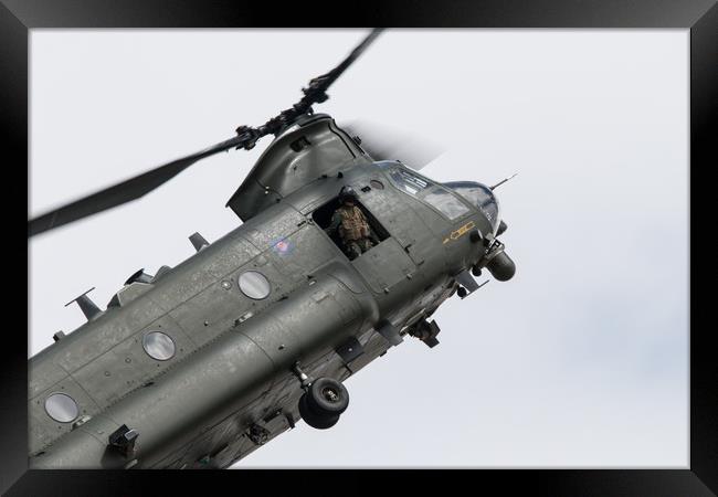 Chinook Loadmaster Framed Print by J Biggadike