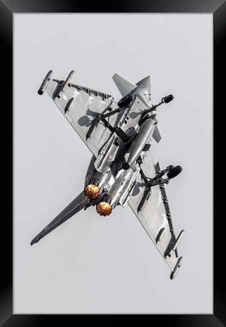 Eurofighter Typhoon Dirty Loop Framed Print by J Biggadike
