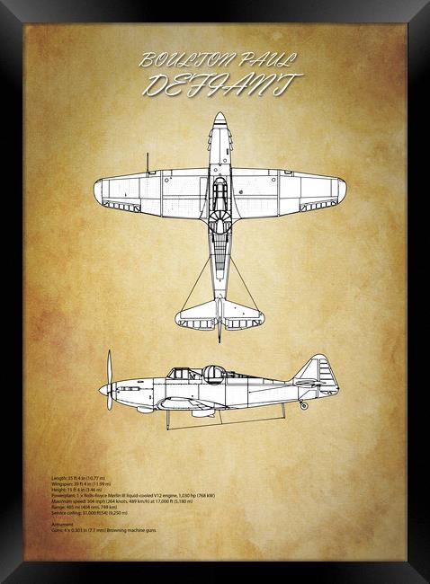 Boulton Paul Defiant Framed Print by J Biggadike