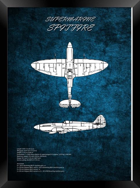 Supermarine Spitfire Framed Print by J Biggadike