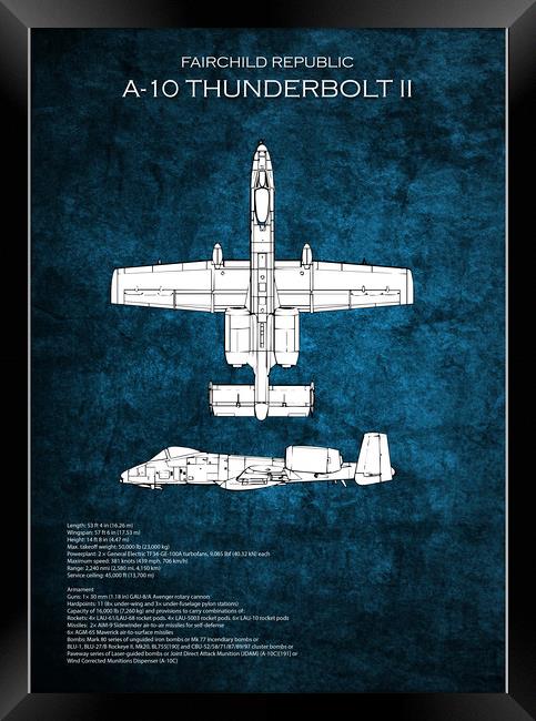 A-10 Thunderbolt II Framed Print by J Biggadike