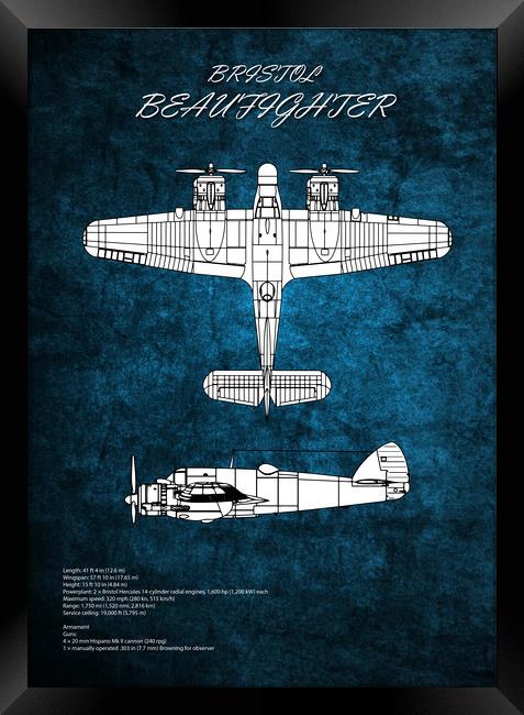 Bristol Beaufighter Framed Print by J Biggadike