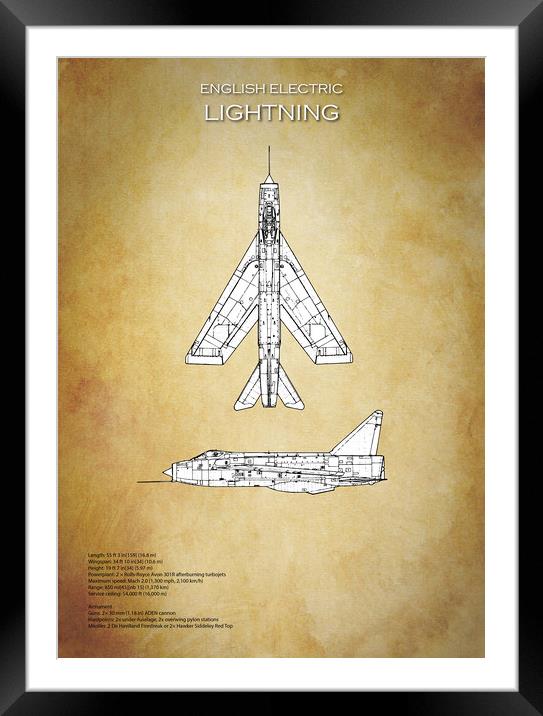 EE Lightning  Framed Mounted Print by J Biggadike