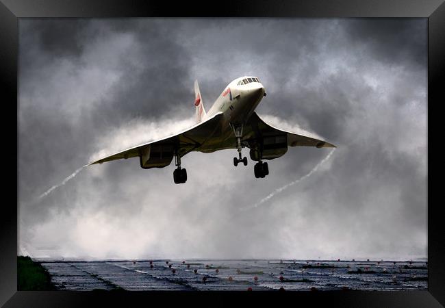 Concorde Storm Framed Print by J Biggadike