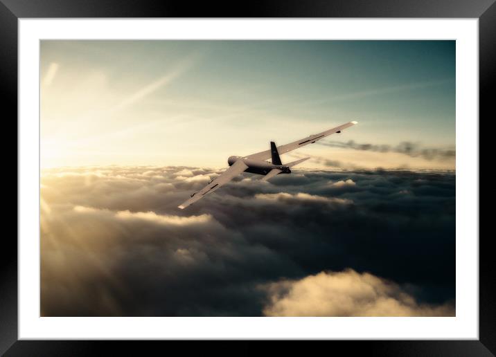 Stratofortress Framed Mounted Print by J Biggadike