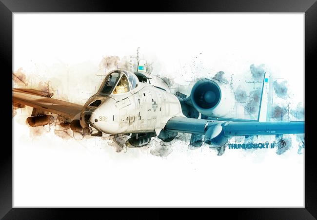 A-10 Thunderbolt Tech Framed Print by J Biggadike
