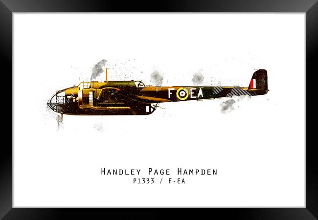 Hampden Sketch - P1333_FEA Framed Print by J Biggadike