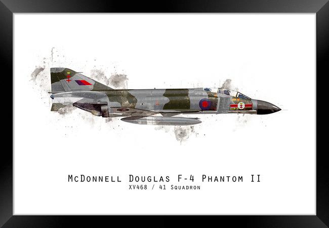 Phantom Sketch - XV468 Framed Print by J Biggadike