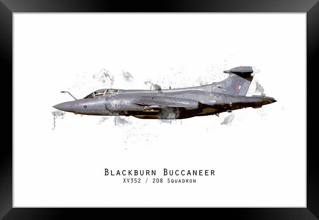 Buccaneer Sketch - XV352 Framed Print by J Biggadike