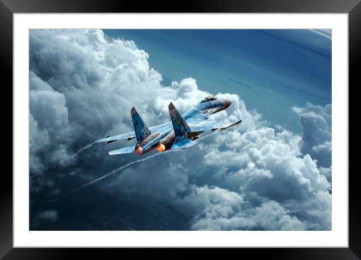 Flanker Burner Framed Mounted Print by J Biggadike