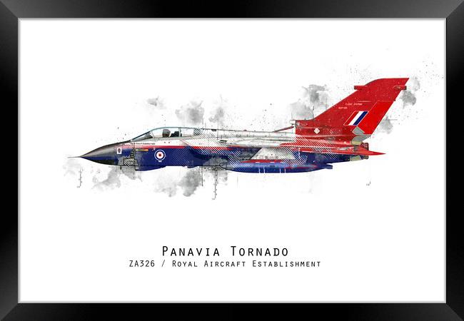 Tornado Sketch - ZA326 Framed Print by J Biggadike
