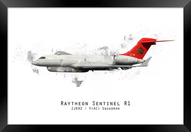Sentinel R1 Sketch - ZJ692 Framed Print by J Biggadike