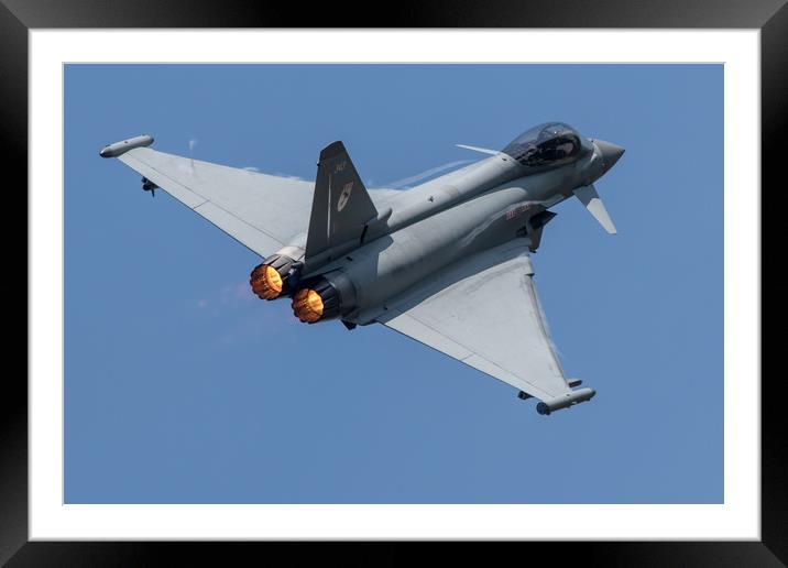 2018 RAF Eurofighter Typhoon Display Framed Mounted Print by J Biggadike
