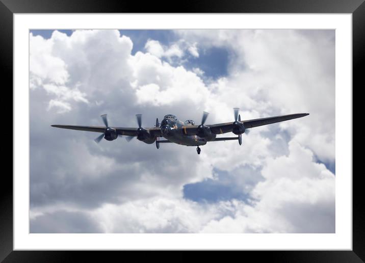 BBMF Avro Lancaster Bomber Framed Mounted Print by J Biggadike