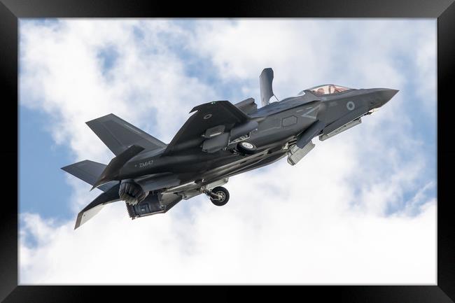 F-35 Lightning II transition Framed Print by J Biggadike