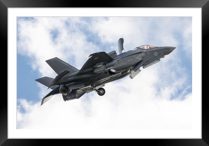 F-35 Lightning II transition Framed Mounted Print by J Biggadike