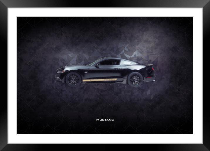 Mustang GT-H Framed Mounted Print by J Biggadike