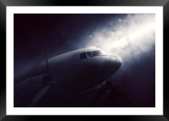 Douglas DC-3 Framed Mounted Print by J Biggadike