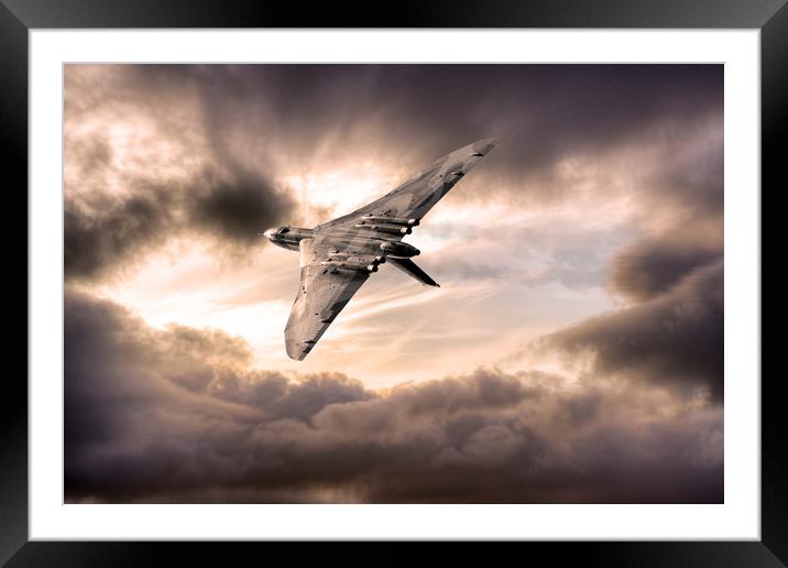 The Vulcan Bomber Framed Mounted Print by J Biggadike