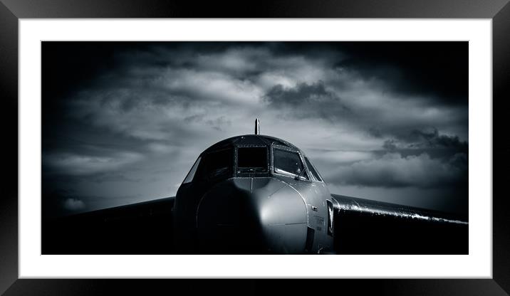 B-52 Buff Framed Mounted Print by J Biggadike